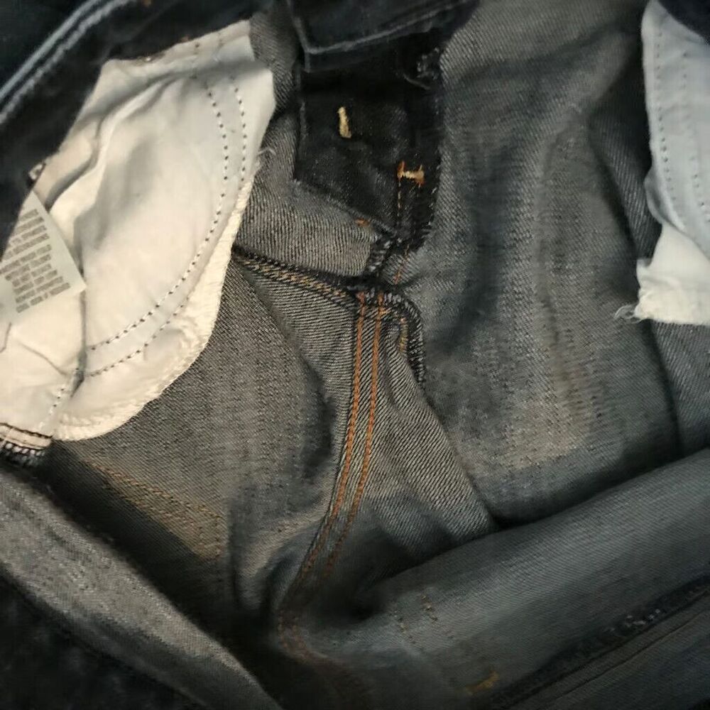 American Eagle Cropped Distressed Denim Women's Size 6 Regular Stretch Jeans - Picture 5 of 5